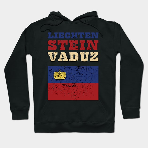 Flag of Liechtenstein Hoodie by KewaleeTee